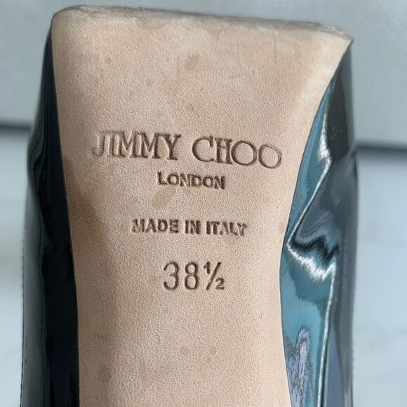 Jimmy Choo Nude/Black Sepia Platform Pumps - Picture 13 of 13